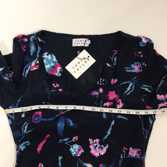 NWT TANYA TAYLOR Estrella Print Silk Midi Dress - Picture 11 of 14